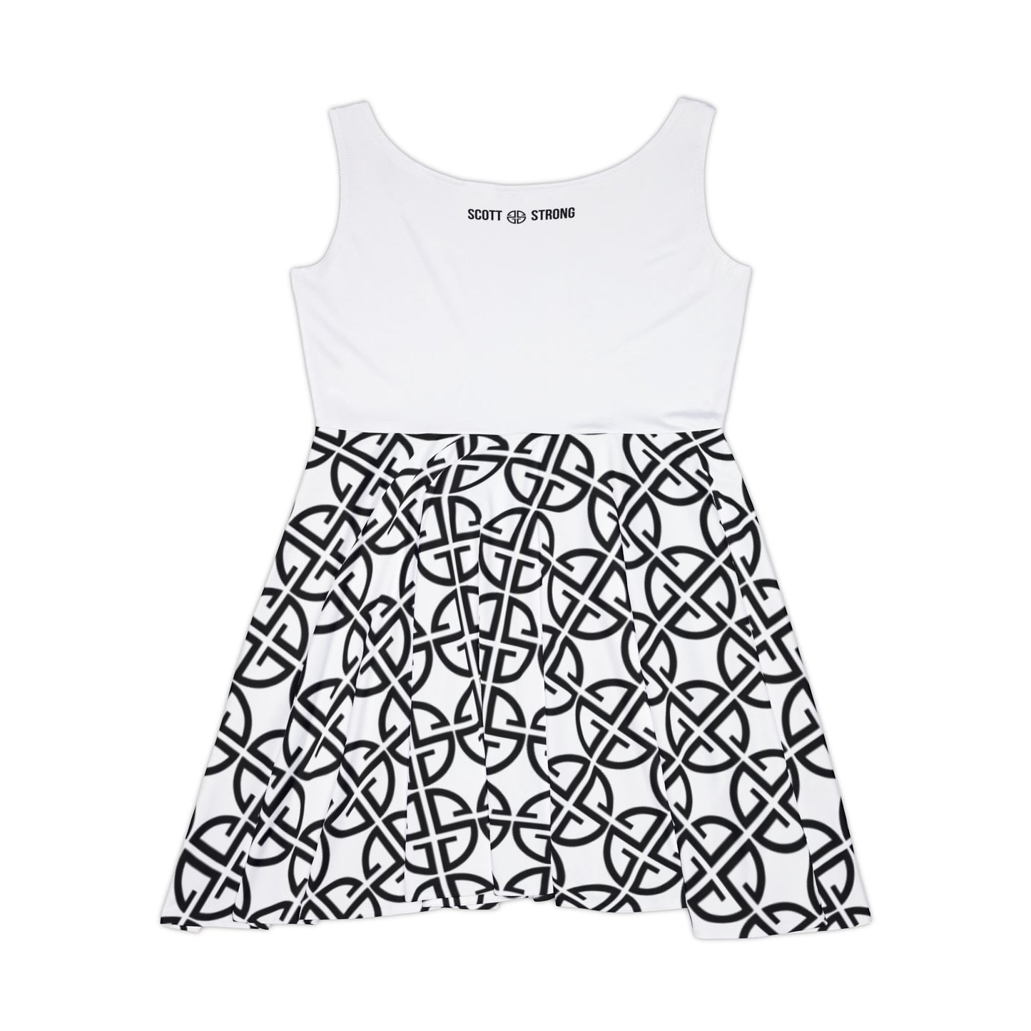 Scott Strong Omni-Print Women's Luxe Skater Golf Dress