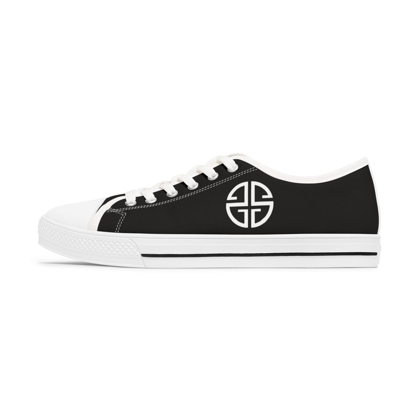 Scott Strong Signature Seal Low Top Women's Sneakers (Black/White)