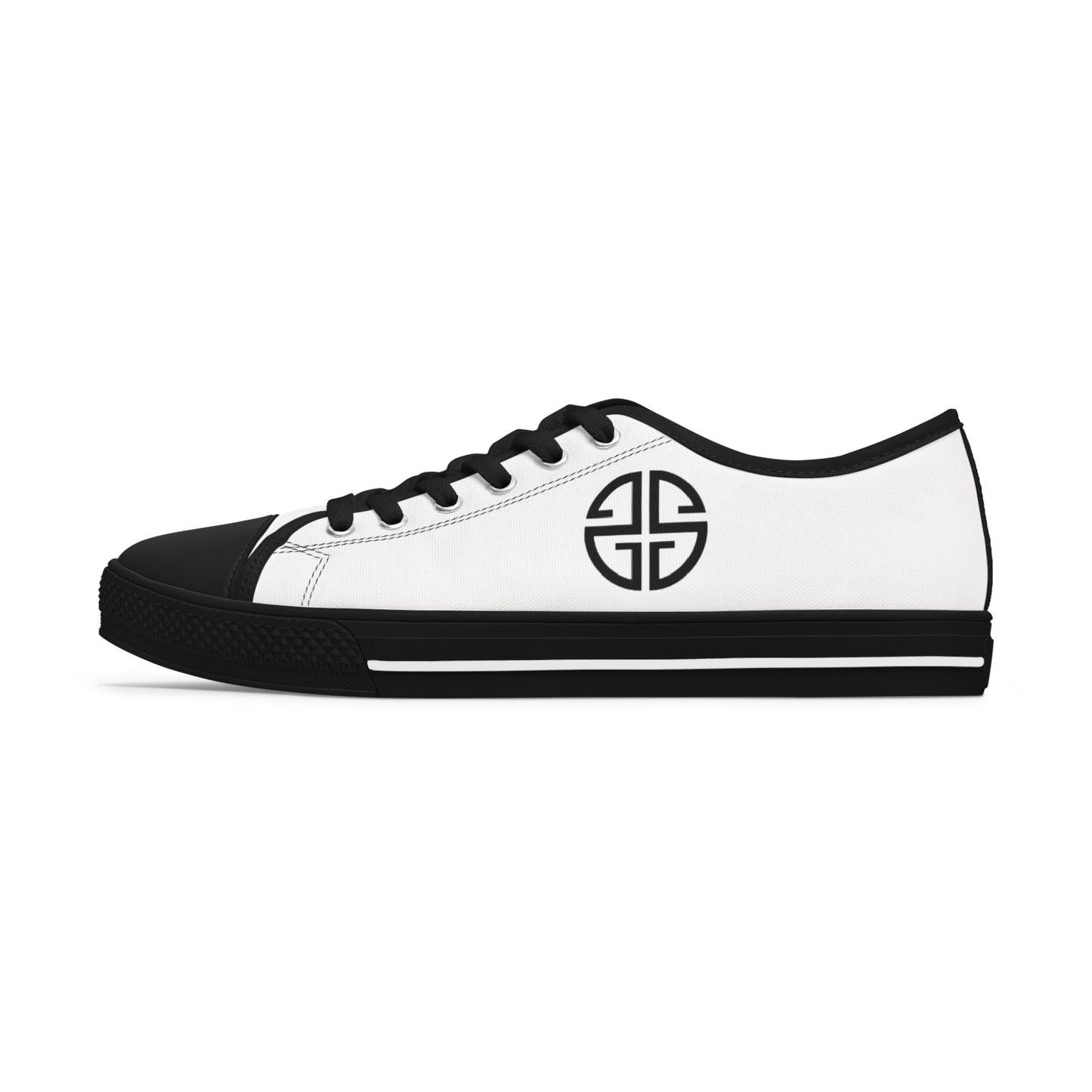 Scott Strong Signature Seal Low Top Women's Sneakers (White/Black)