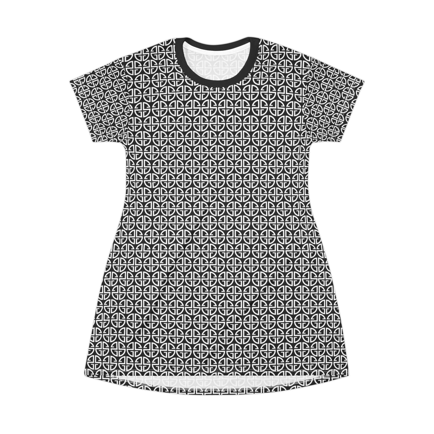 Scott Strong Cross-Print T-Shirt Dress