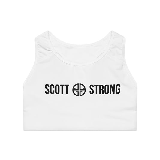 Scott Strong Signature Luxe Sports Bra (White)