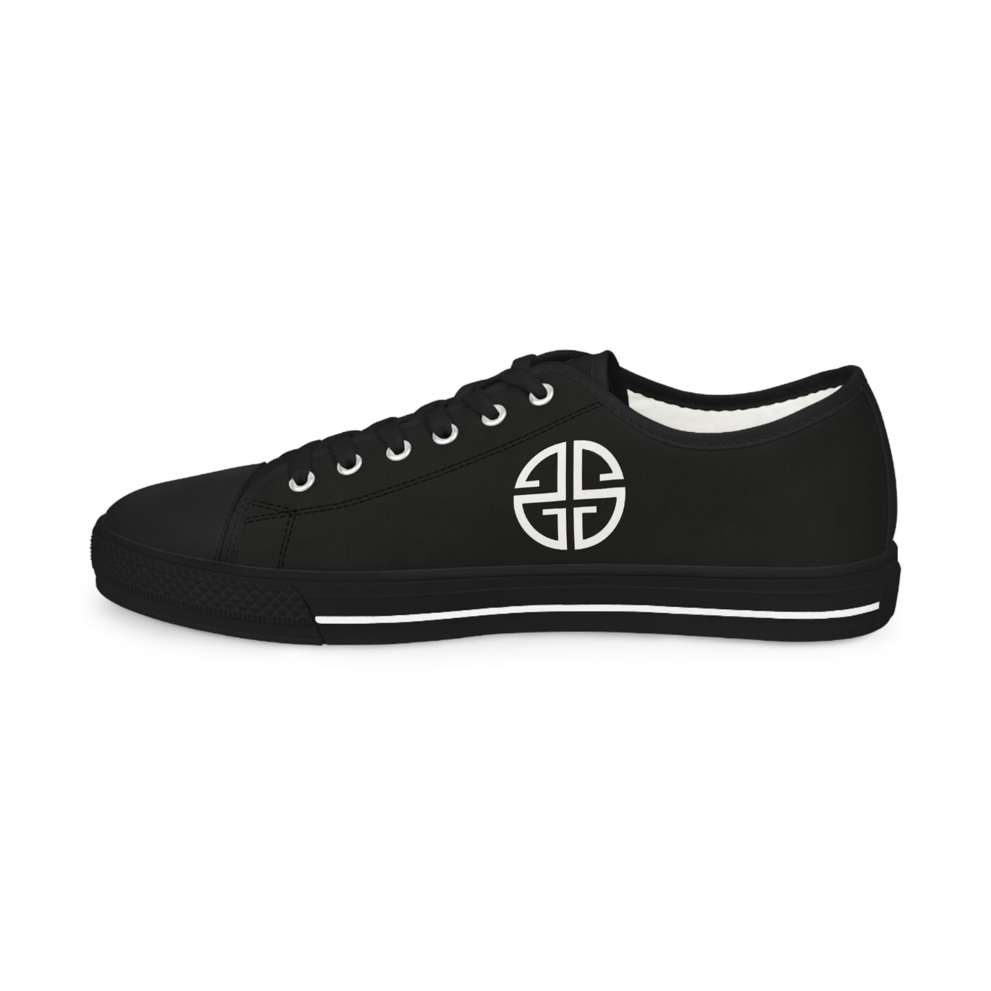 Scott Strong Signature Seal Low Top Men's Sneakers (Black/White)