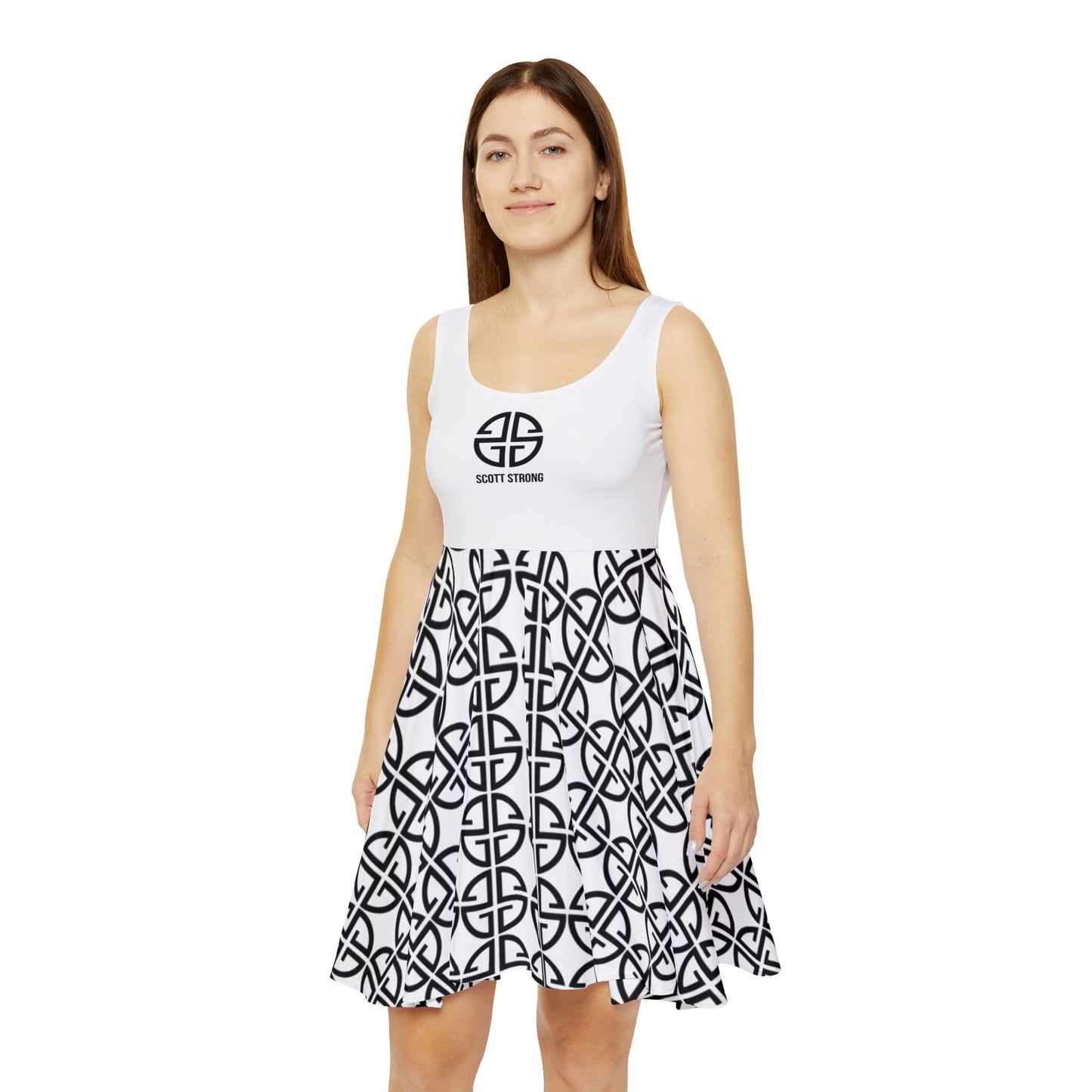 Scott Strong Omni-Print Women's Luxe Skater Golf Dress