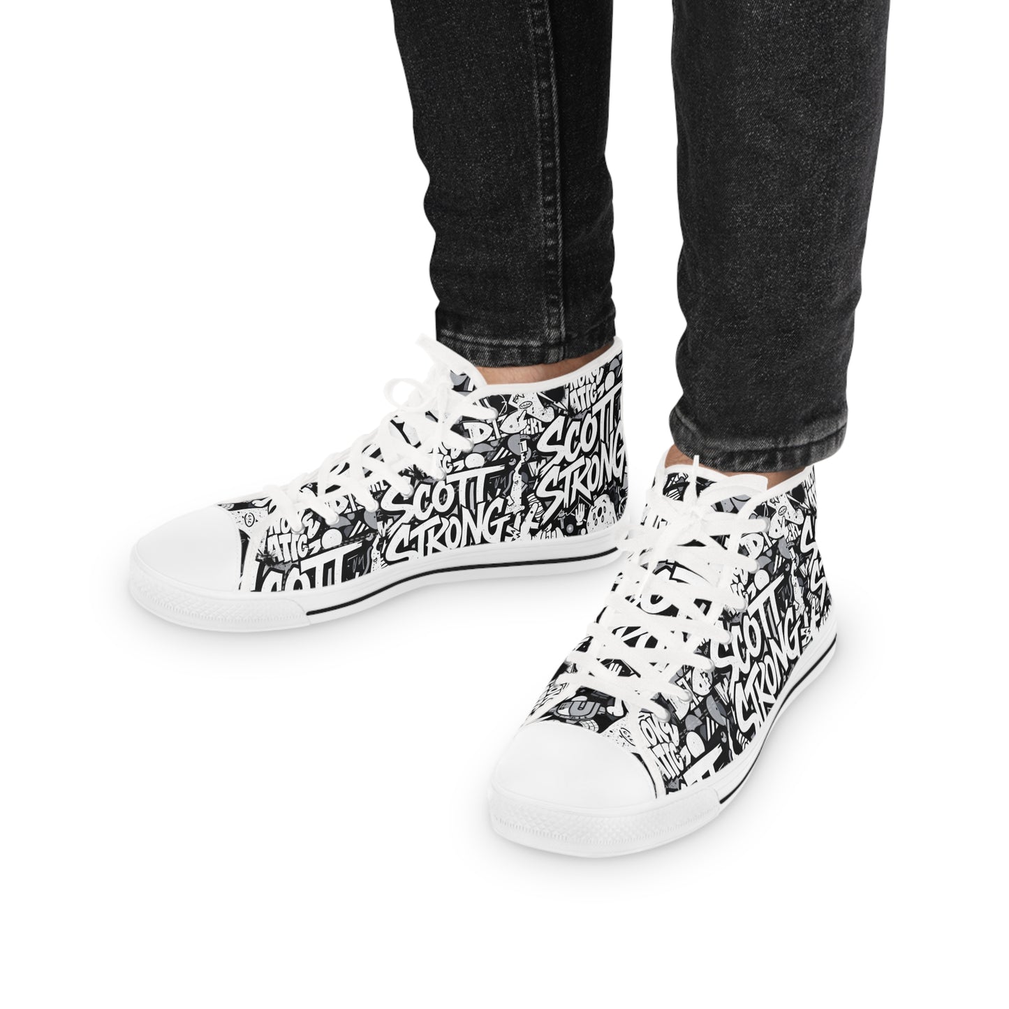 Scott Strong Comic Con High Top Men's Sneakers