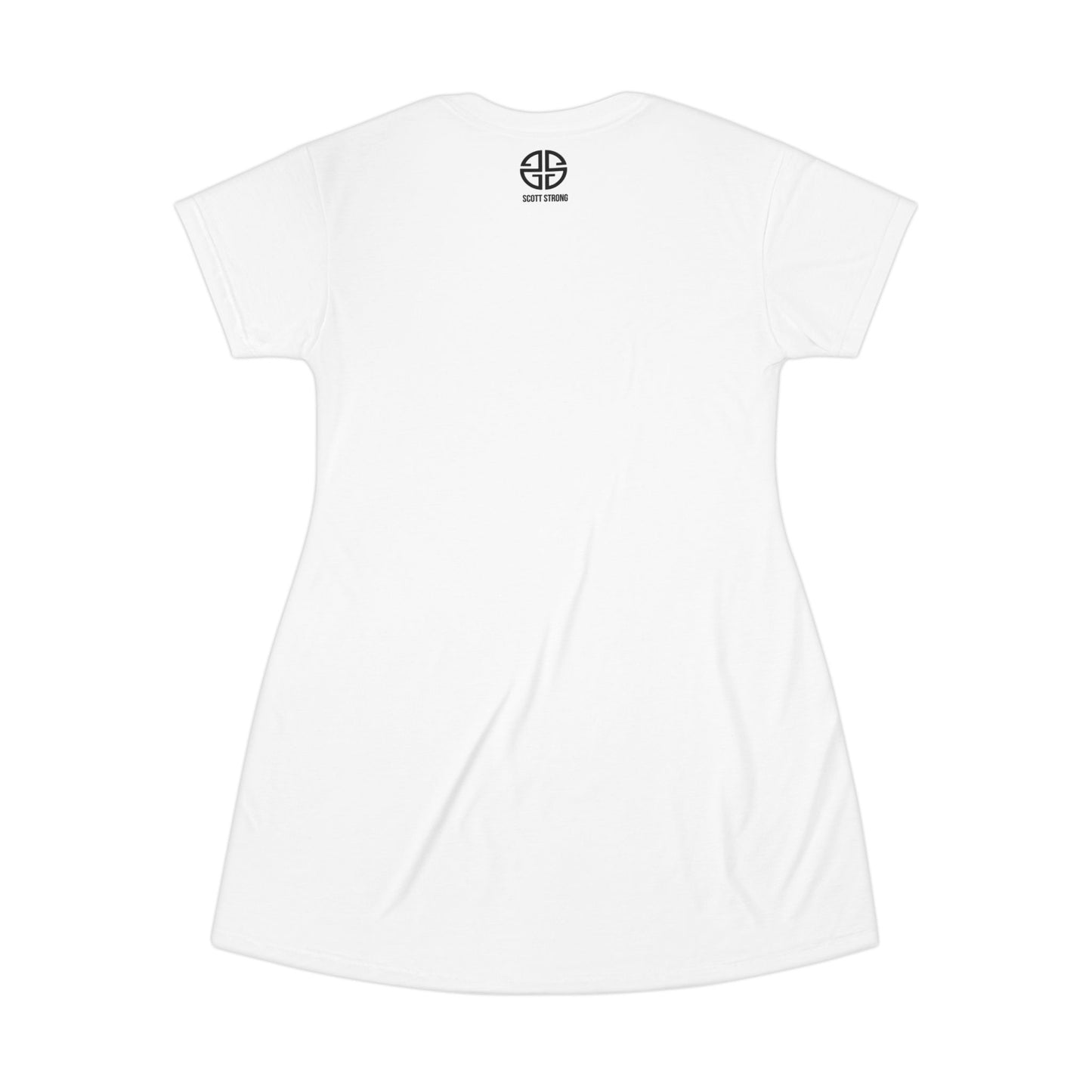 Scott Strong Bleeding Heart T-Shirt Dress (White)