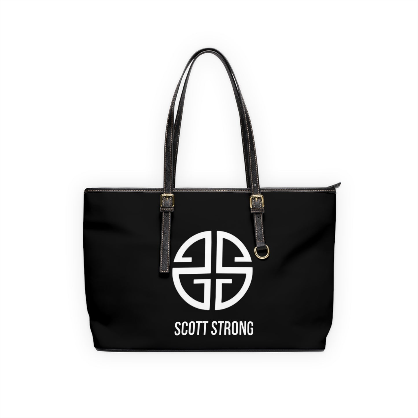 Scott Strong Signature Seal Vegan Leather Shoulder Bag