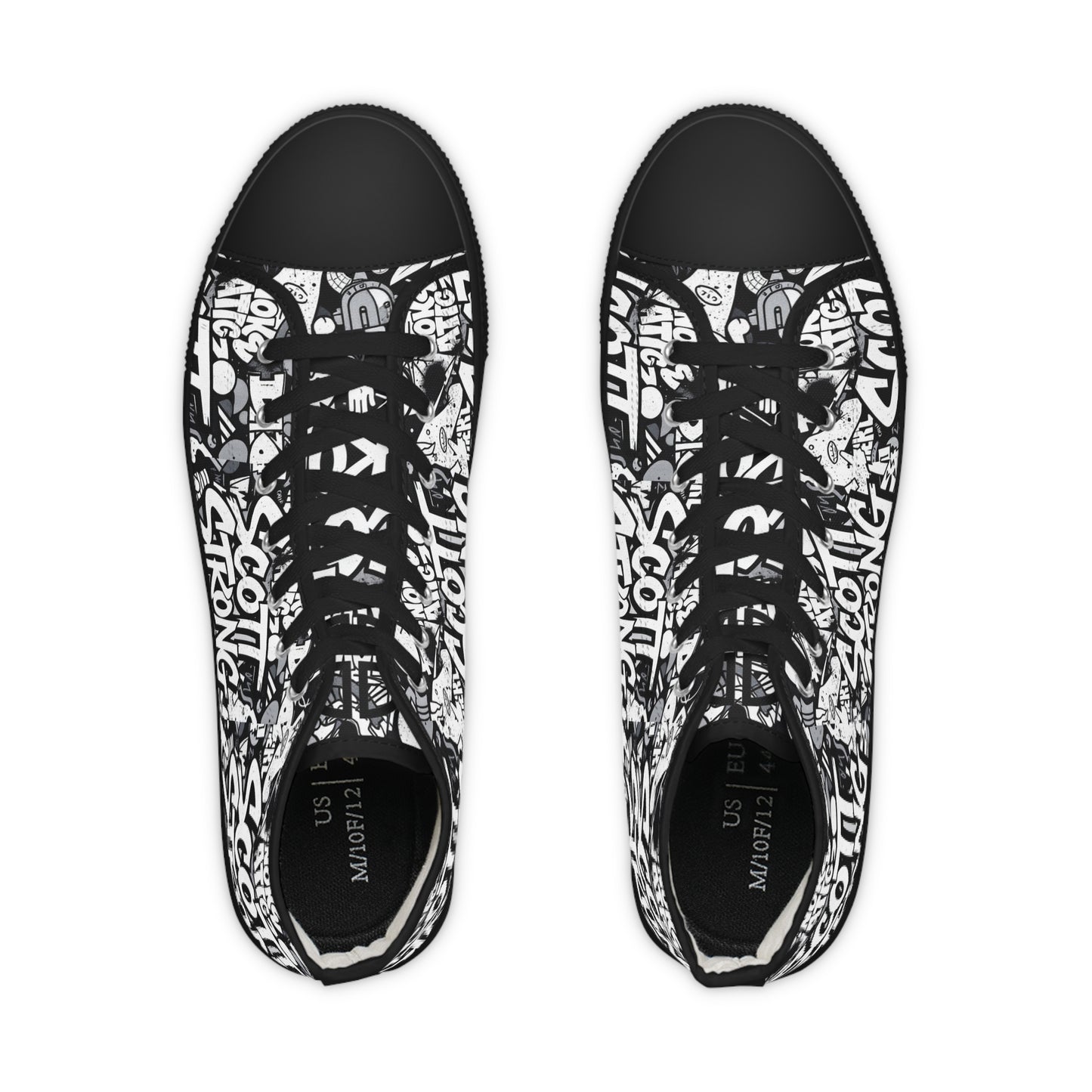 Scott Strong Cosmic Comic High Top Men's Sneakers