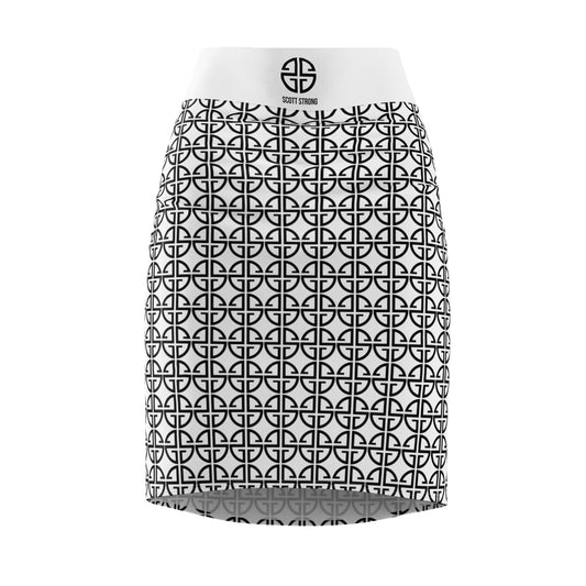 Scott Strong Omni-Print Pencil Skirt