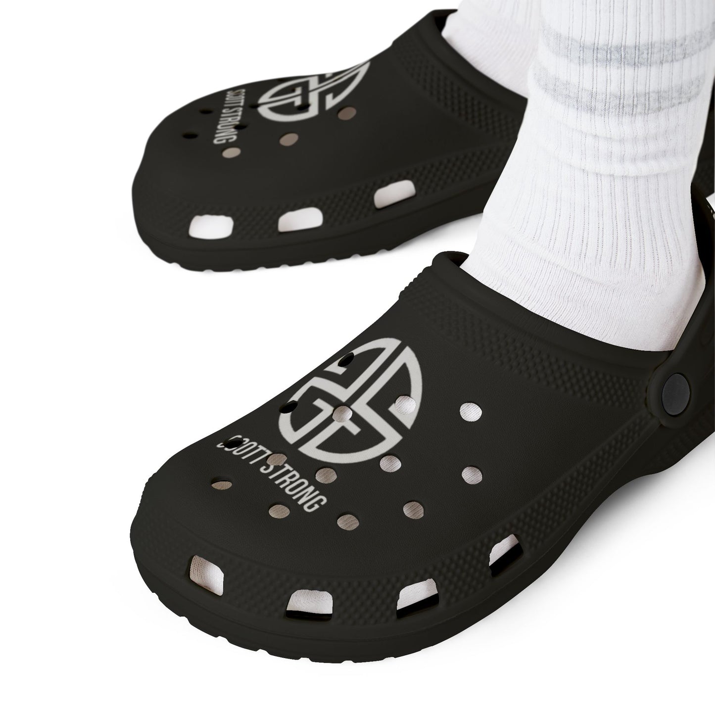 Scott Strong Crocs (Black/White)
