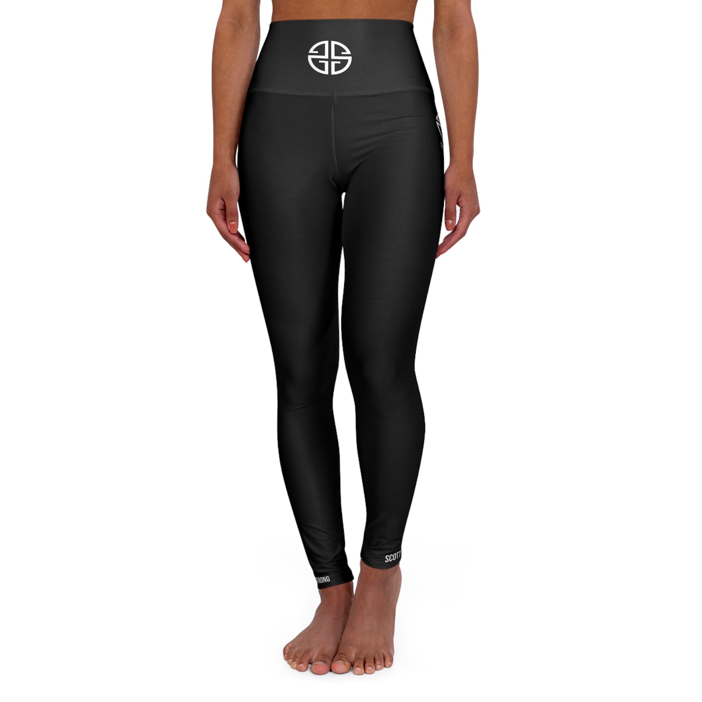 Scott Strong High Waisted Yoga Leggings (Black)