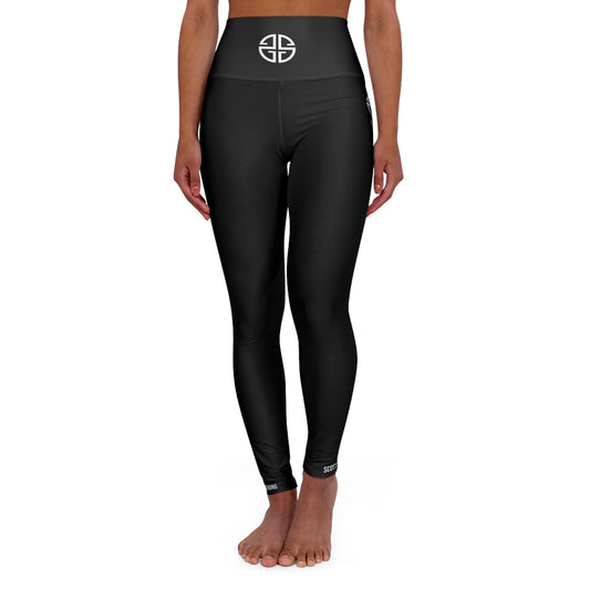 Scott Strong High Waisted Yoga Leggings (Black)