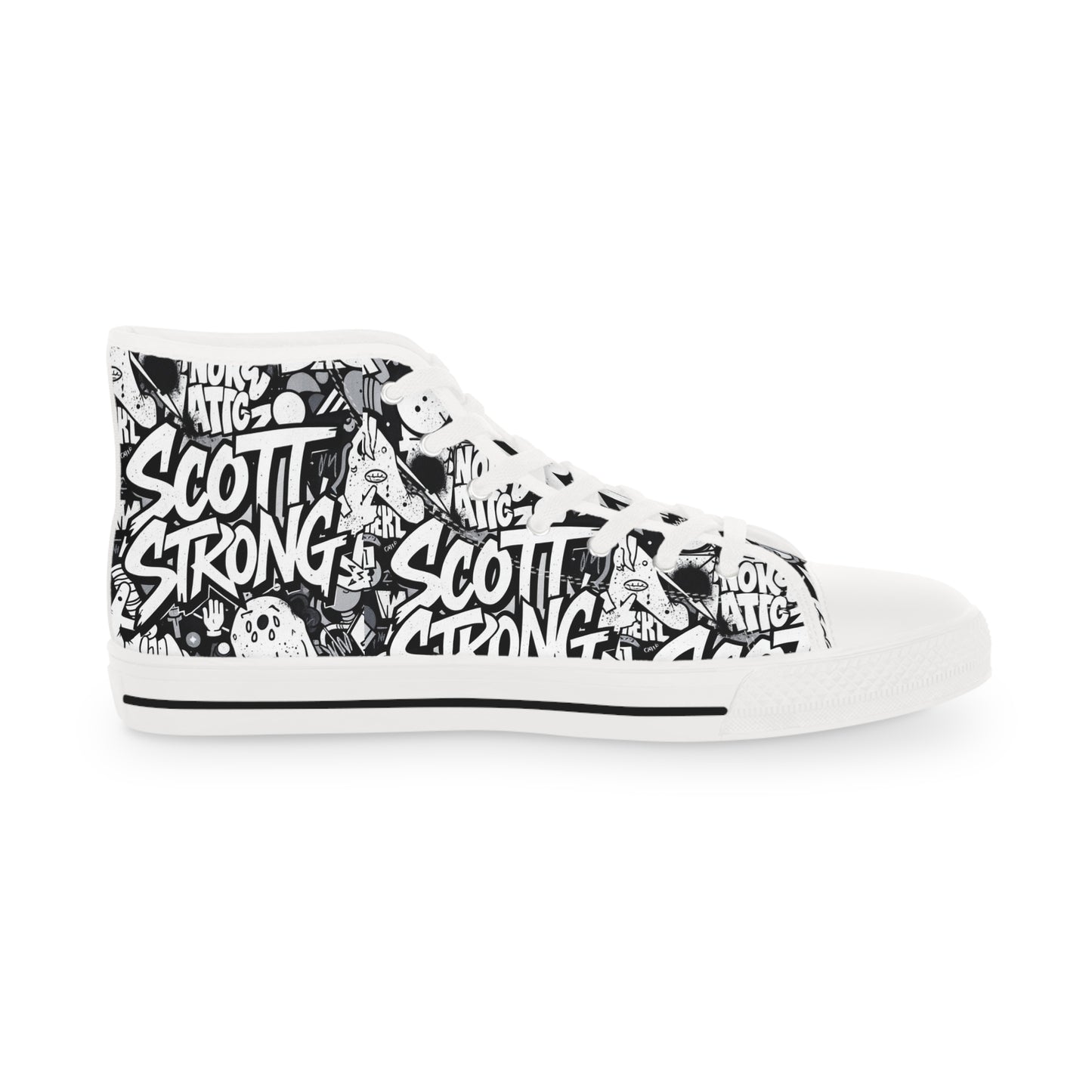 Scott Strong Cosmic Comic High Top Men's Sneakers