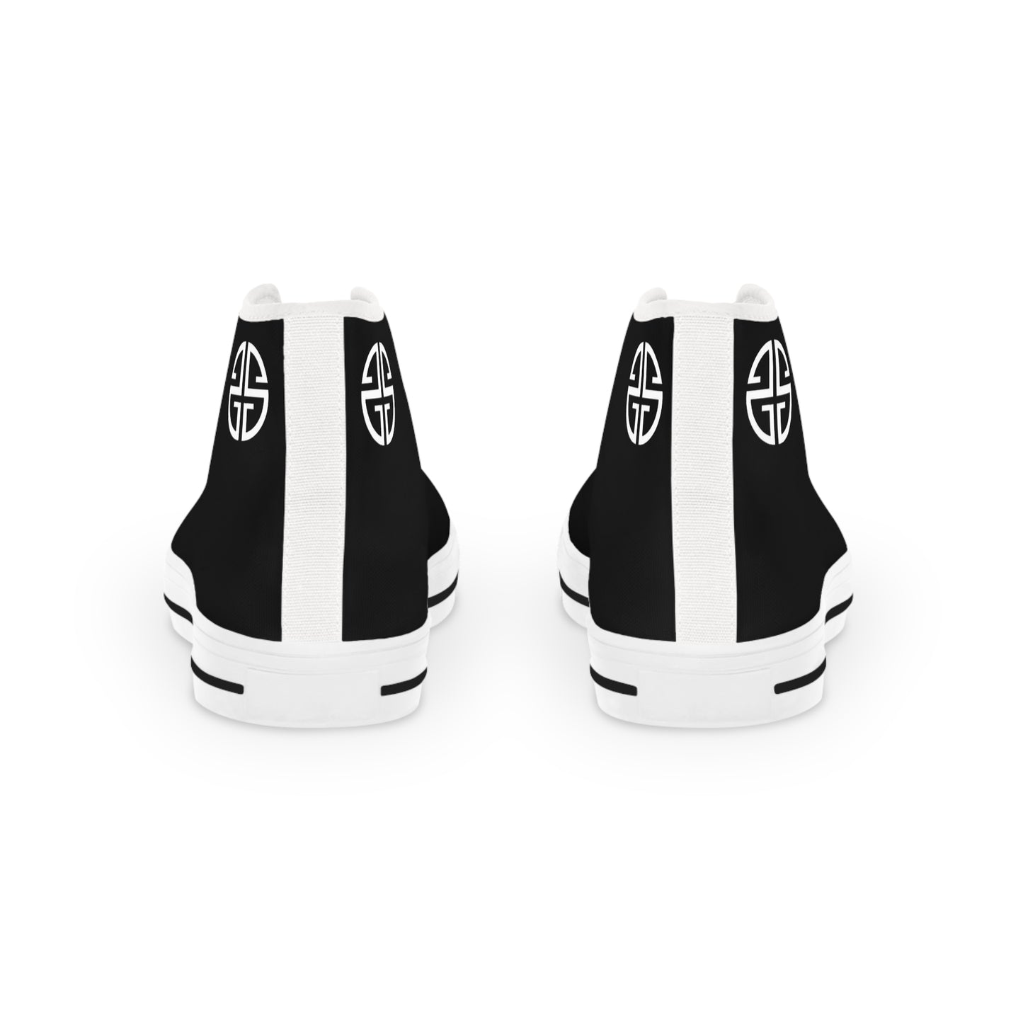 Scott Strong Signature Seal Men's High Top Sneakers (Black/White)