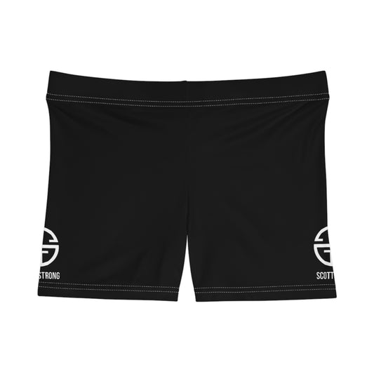 Scott Strong Signature Seal Women's Workout Shorts (Black)