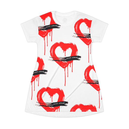 Scott Strong Bleeding Heart T-Shirt Dress