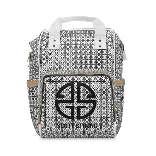 Scott Strong Omni-Print Diaper Backpack (White)