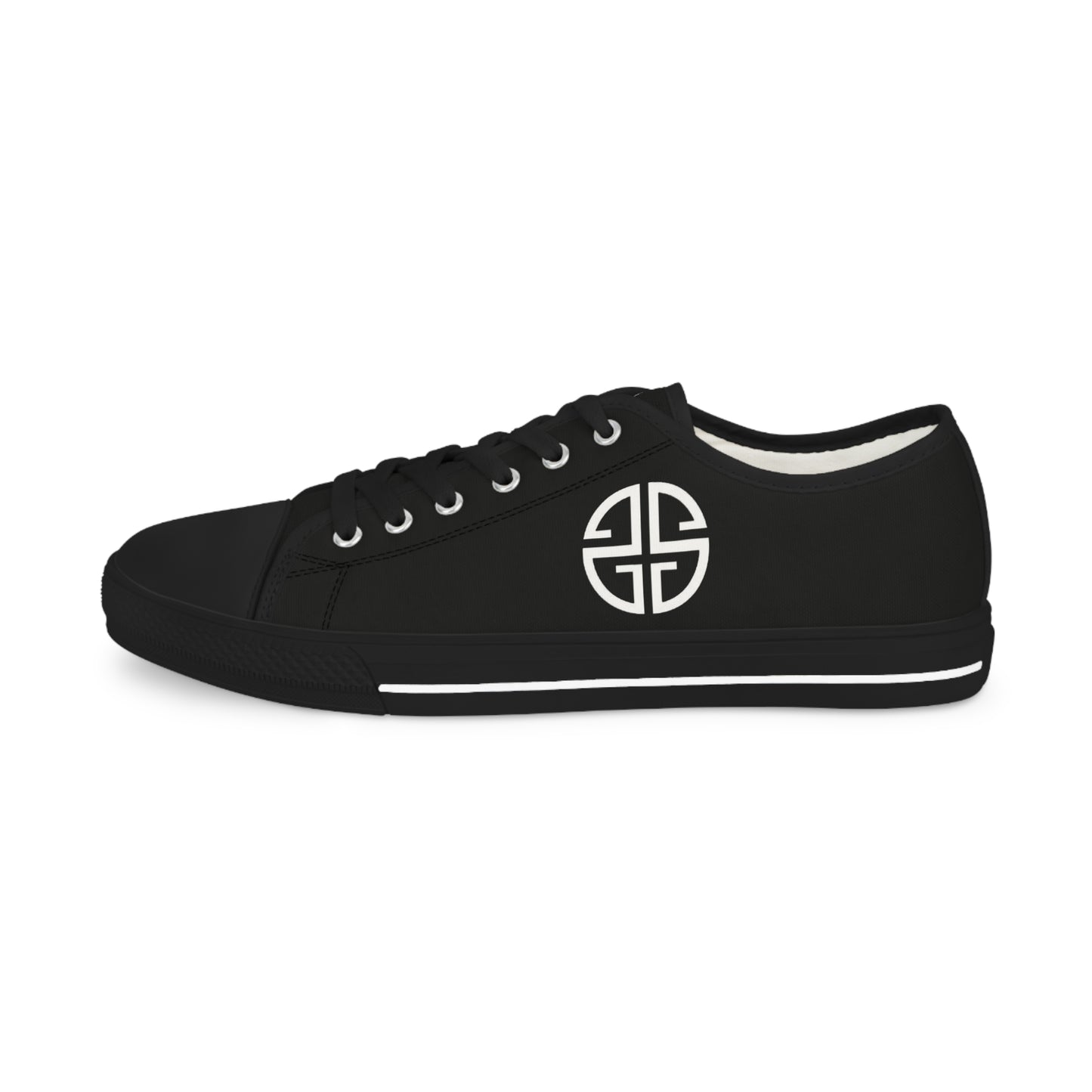 Scott Strong Signature Seal Low Top Men's Sneakers (Black/White)