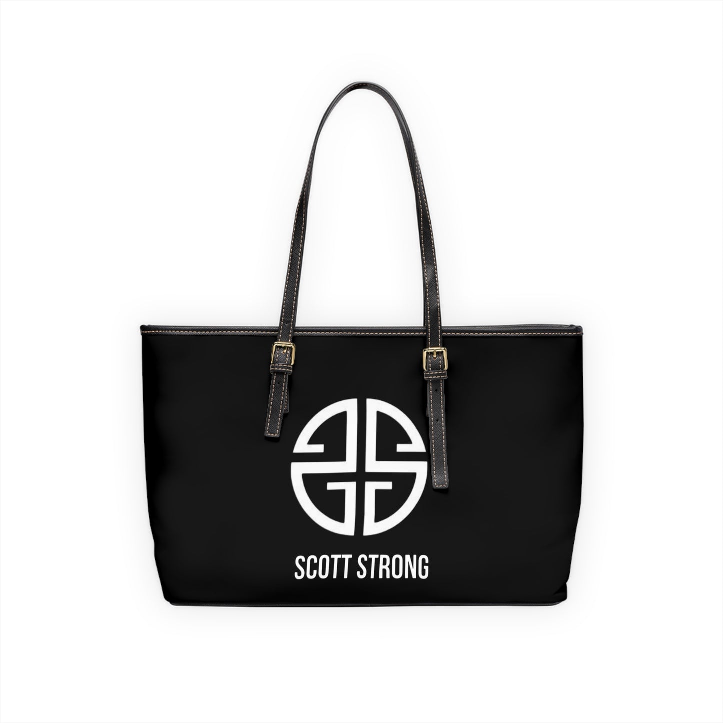 Scott Strong Signature Seal Vegan Leather Shoulder Bag