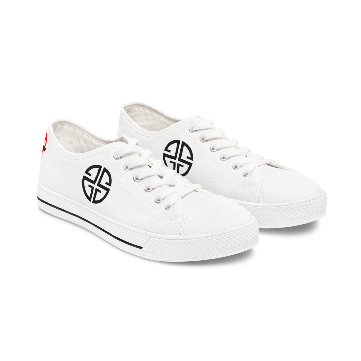 Scott Strong Signature Seal Low Top Women's Sneakers (White/Black)