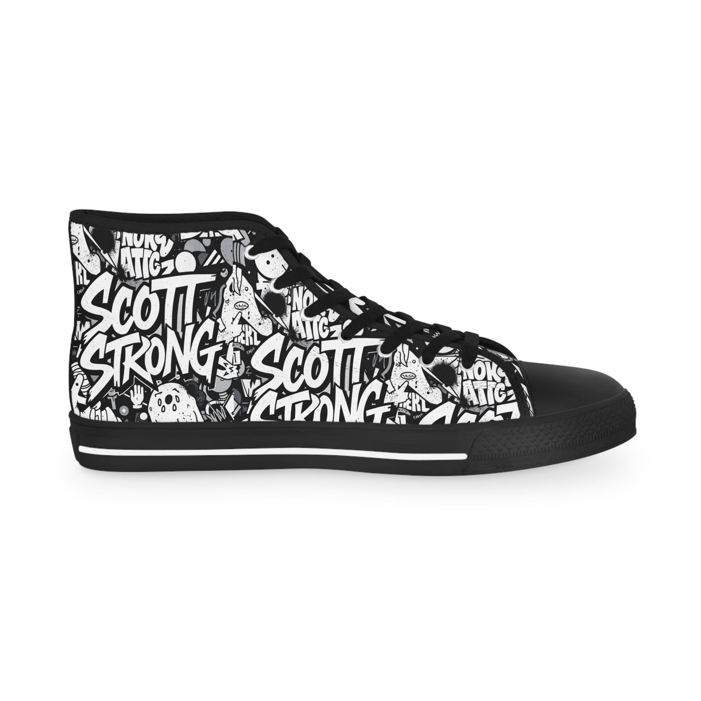 Scott Strong Cosmic Comic High Top Men's Sneakers