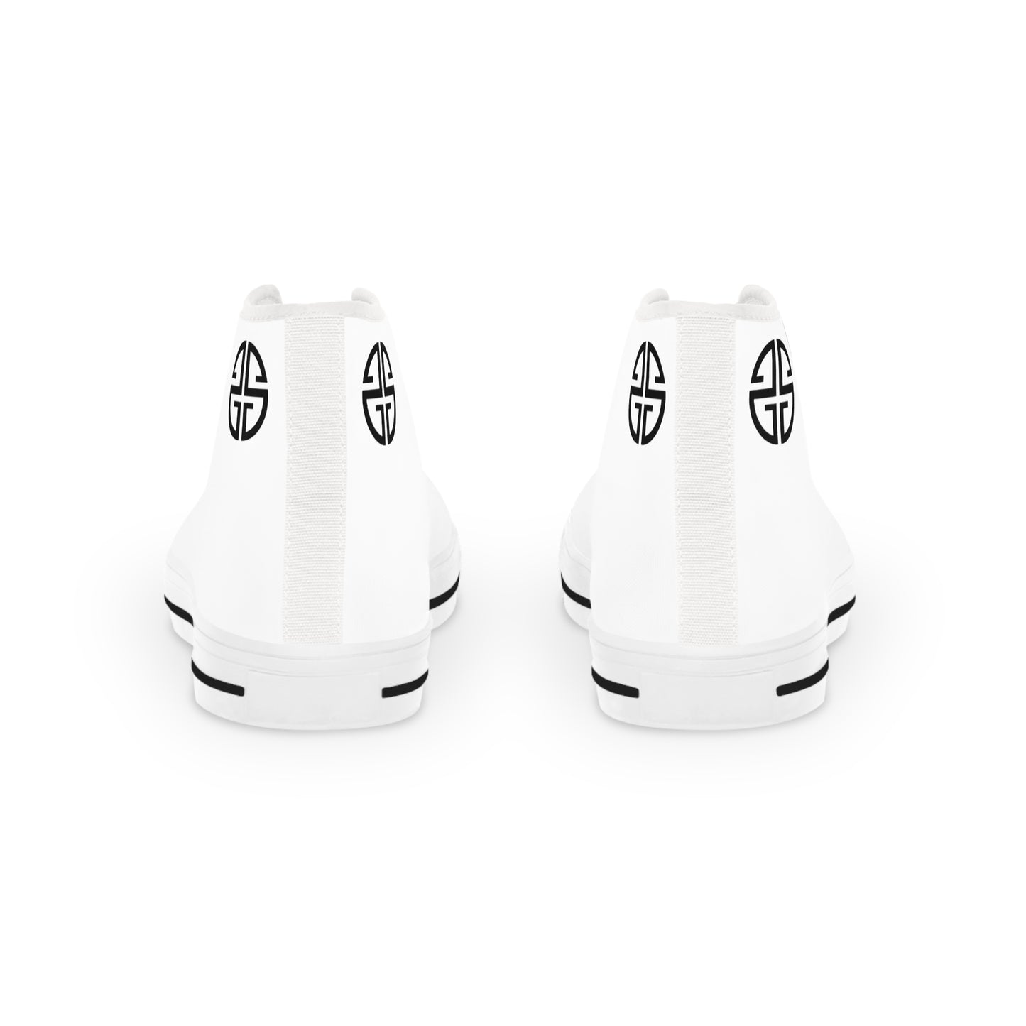 Scott Strong Signature Seal Men's High Top Sneakers (White/Black)
