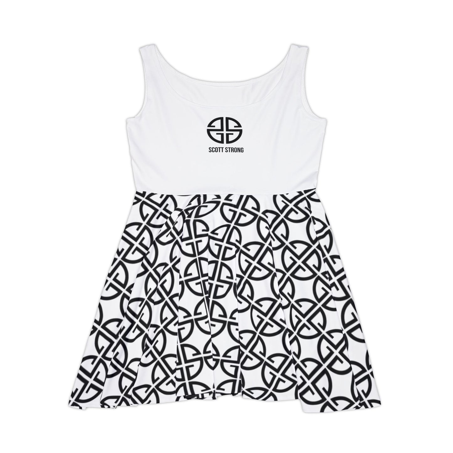 Scott Strong Omni-Print Women's Luxe Skater Golf Dress