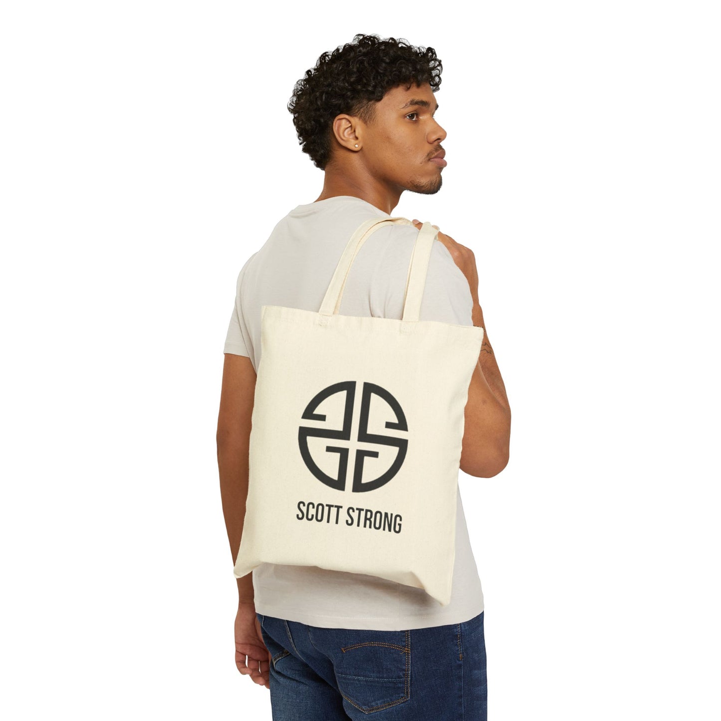 Scott Strong Cotton Canvas Tote Bag