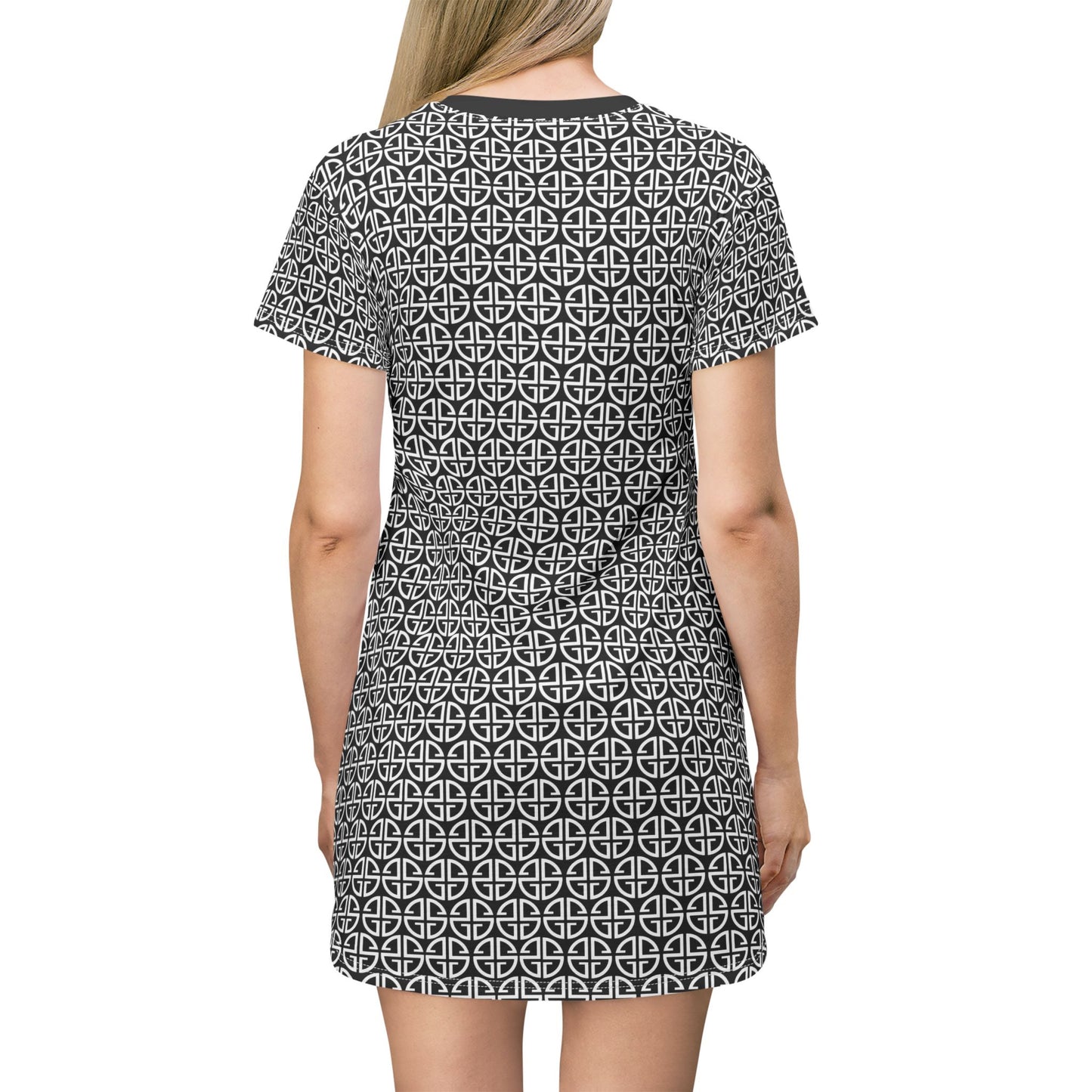 Scott Strong Cross-Print T-Shirt Dress
