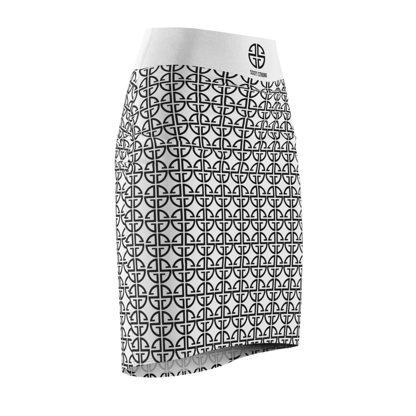 Scott Strong Omni-Print Pencil Skirt
