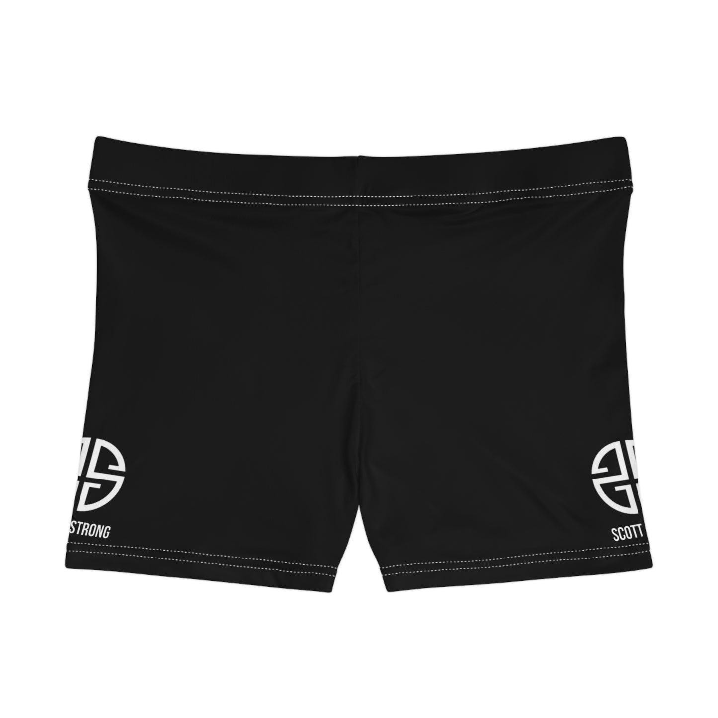 Scott Strong Signature Seal Women's Workout Shorts (Black)