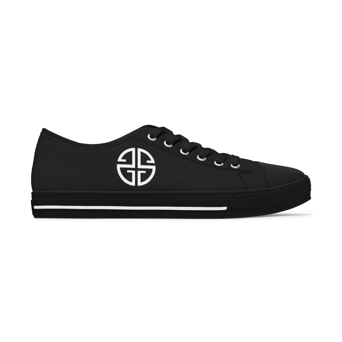 Scott Strong Signature Seal Low Top Women's Sneakers (Black/White)