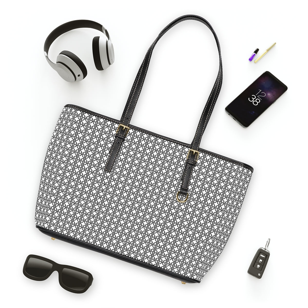 Scott Strong Omni-Print Vegan Leather Shoulder Bag