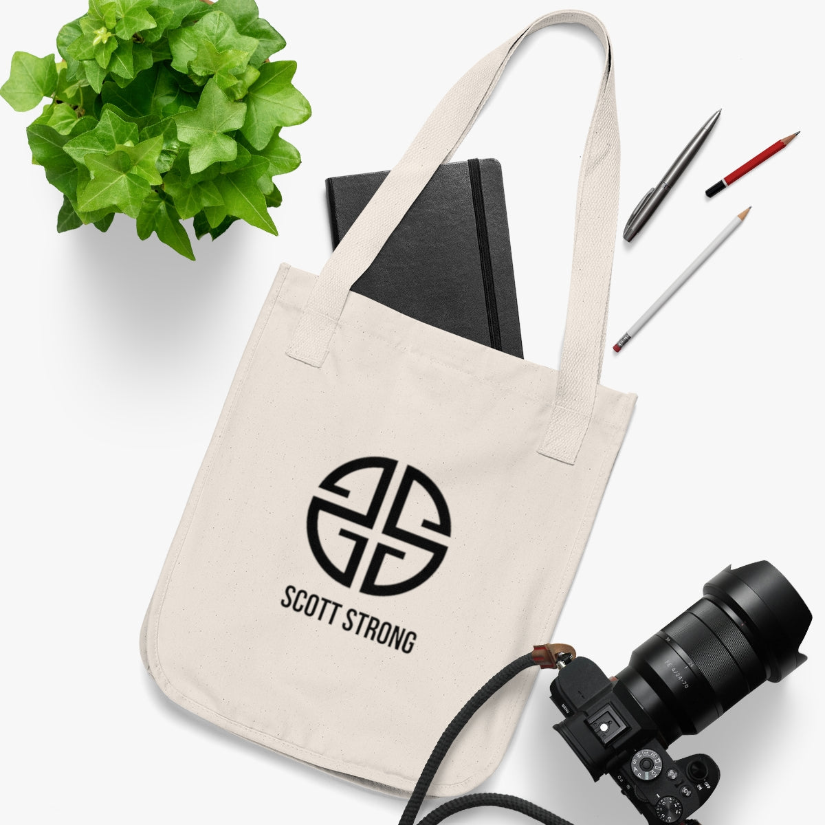 Scott Strong Organic Canvas Tote Bag